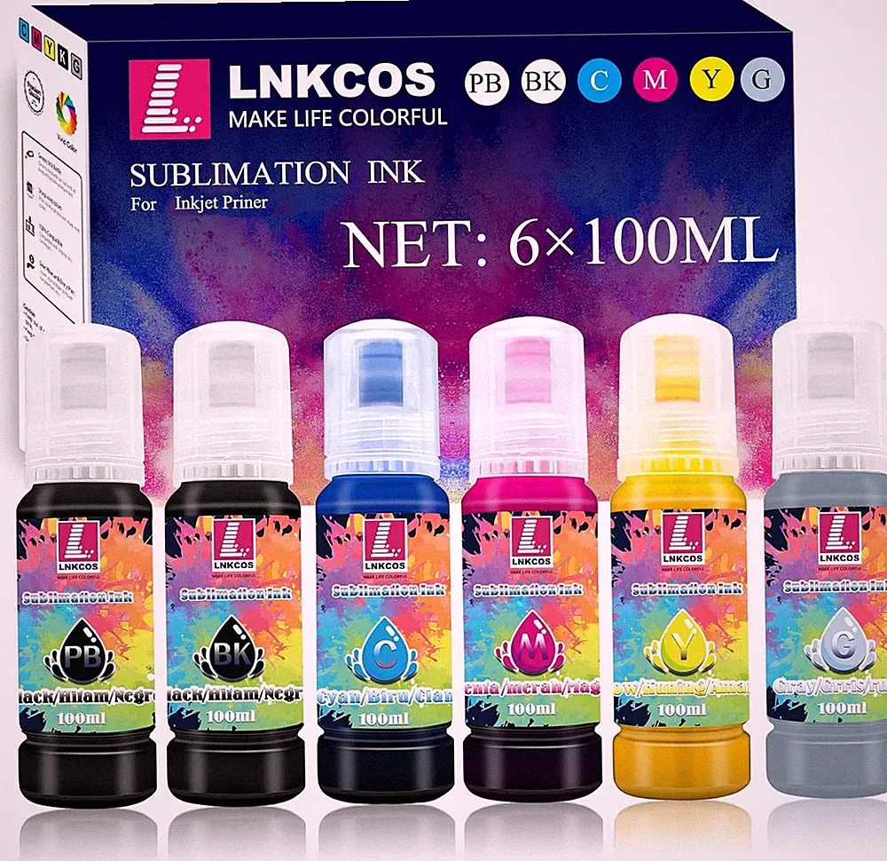 600ML Sublimation Ink for Epson ET-8500 ET-8550 Wide-Format Supertank Printer...