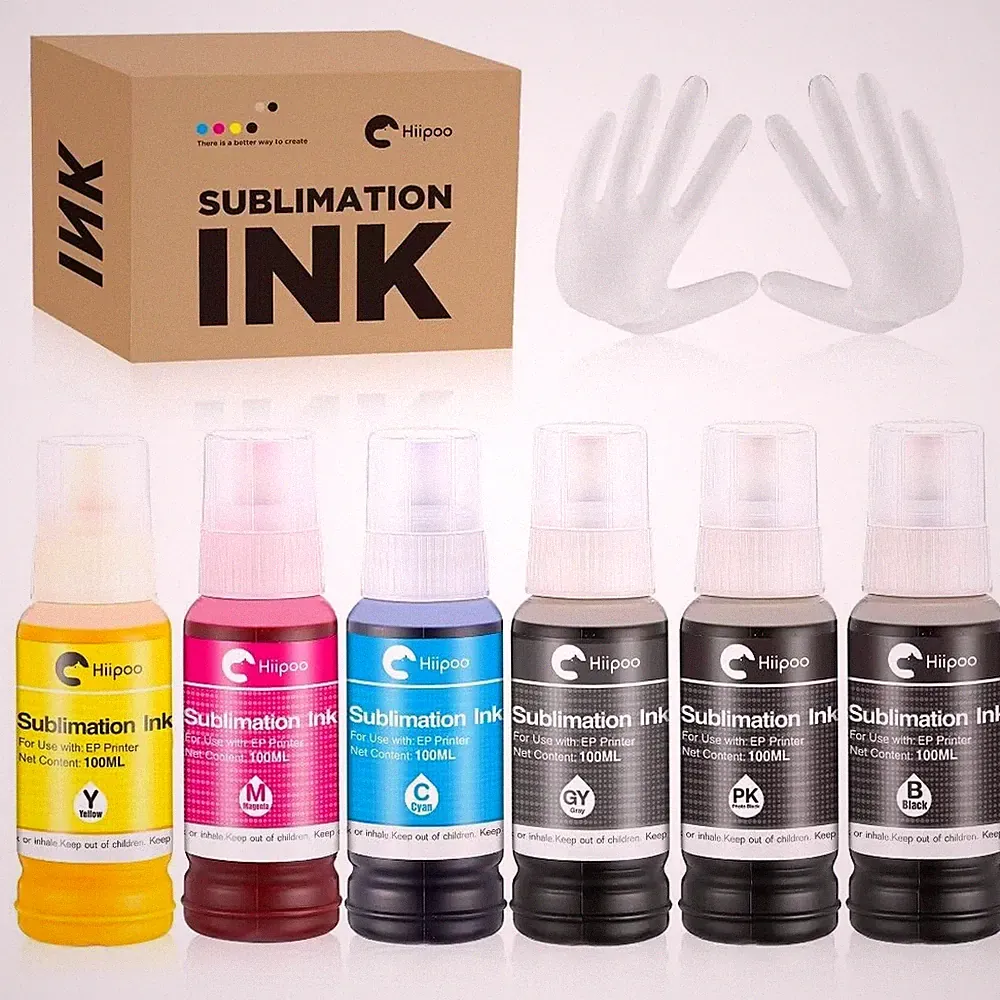 600ML Sublimation Ink for ET-8500 ET-8550 Wide-Format Supertank Printers Heat...