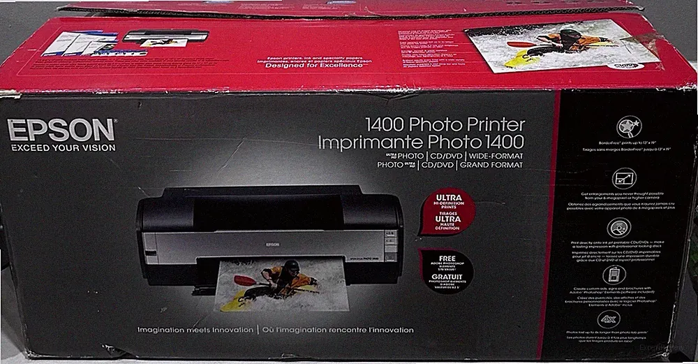 Epson Stylus Photo 1400 Wide Format Color Inkjet Printer For Parts