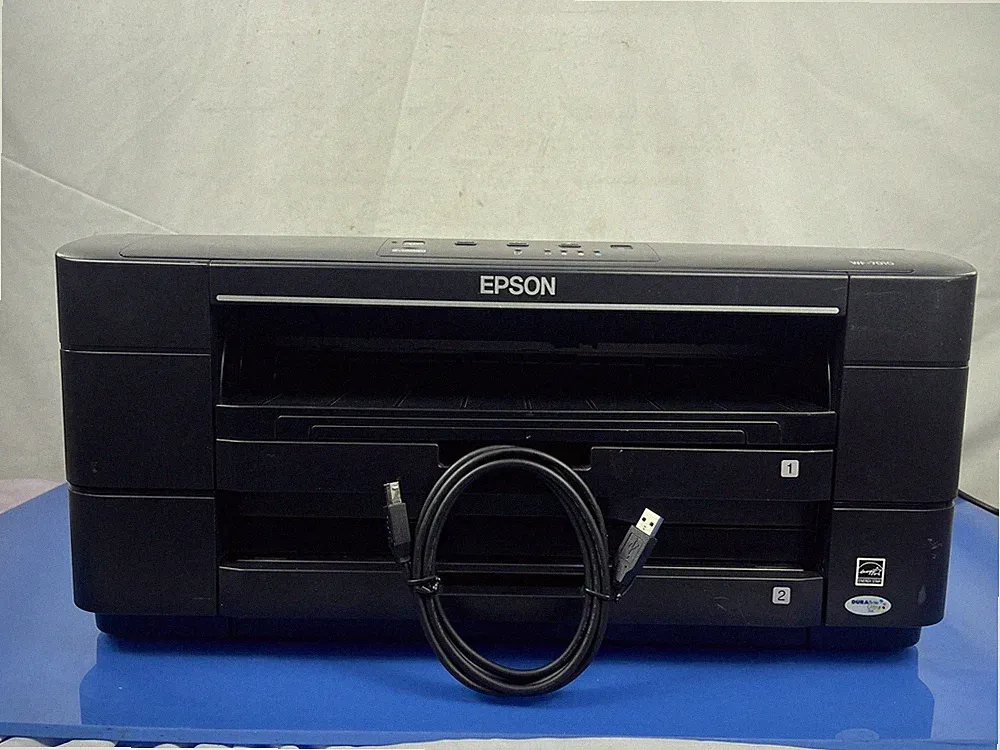 Epson WorkForce WF-7010 Inkjet Printer With Wide-Format Printing With USB Cable