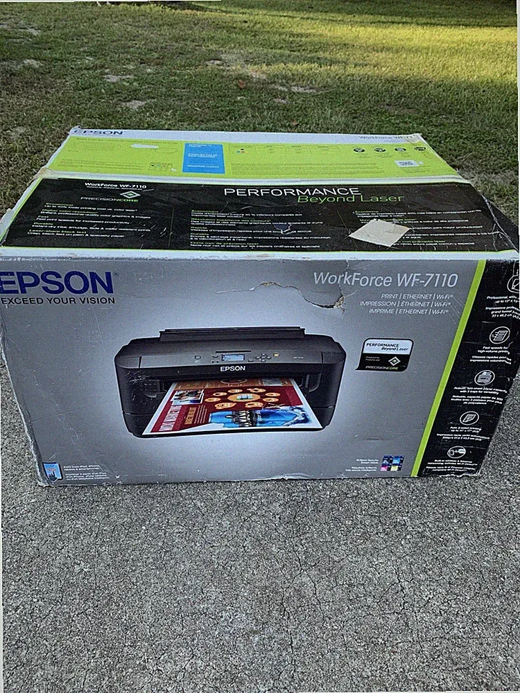 Epson WorkForce WF-7110 Wireless and WiFi Direct, Wide-Format Color Inkjet Print