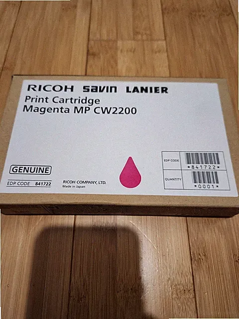 Genuine Ricoh 841722 Magenta Ink Cartridge – MP CW2200 – OEM – New Sealed