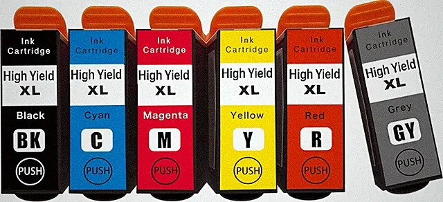 High Yield Ink Cartridges Replacement for Expression Photo XP-15000 Printer(6-P