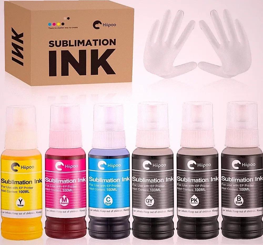Hiipoo 600ML Sublimation Ink for ET-8500 ET-8550 Wide-Format Supertank Printers