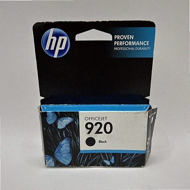 HP 920 Black Ink Cartridge CD971AN Genuine Warranty End Date 03/2013