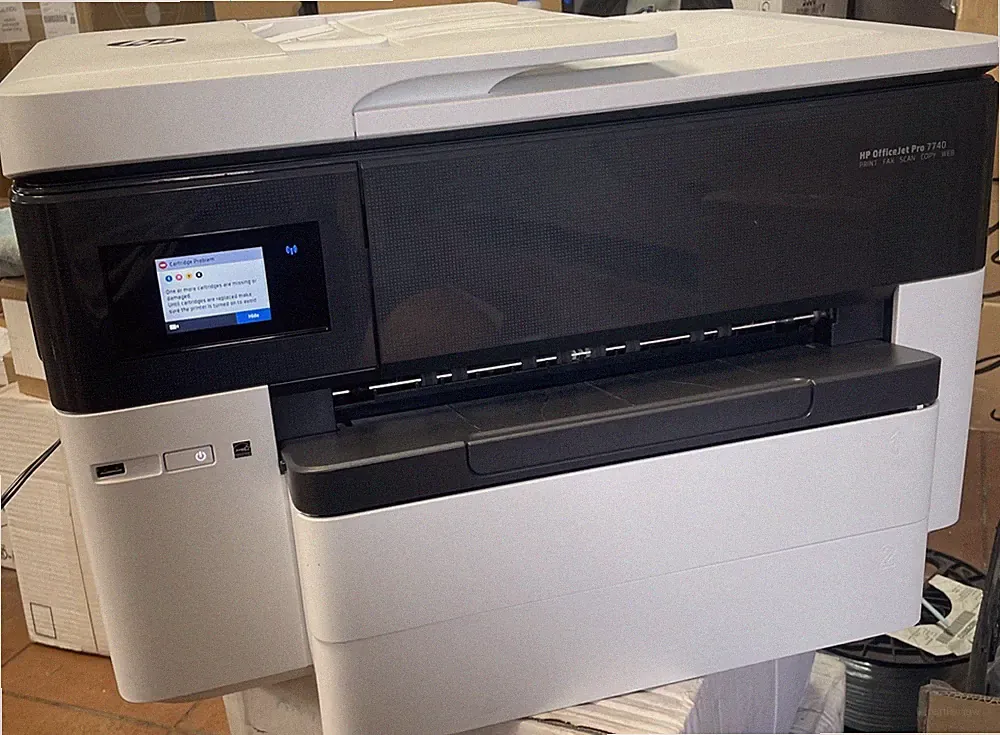 HP OfficeJet Pro 7740 Wide Format Printer (FOR PARTS OR REPAIRS)