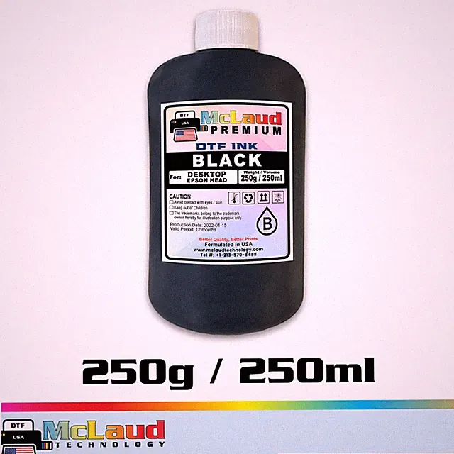McLaud Premium DTF Ink, 250g / 250ml Formulated in USA