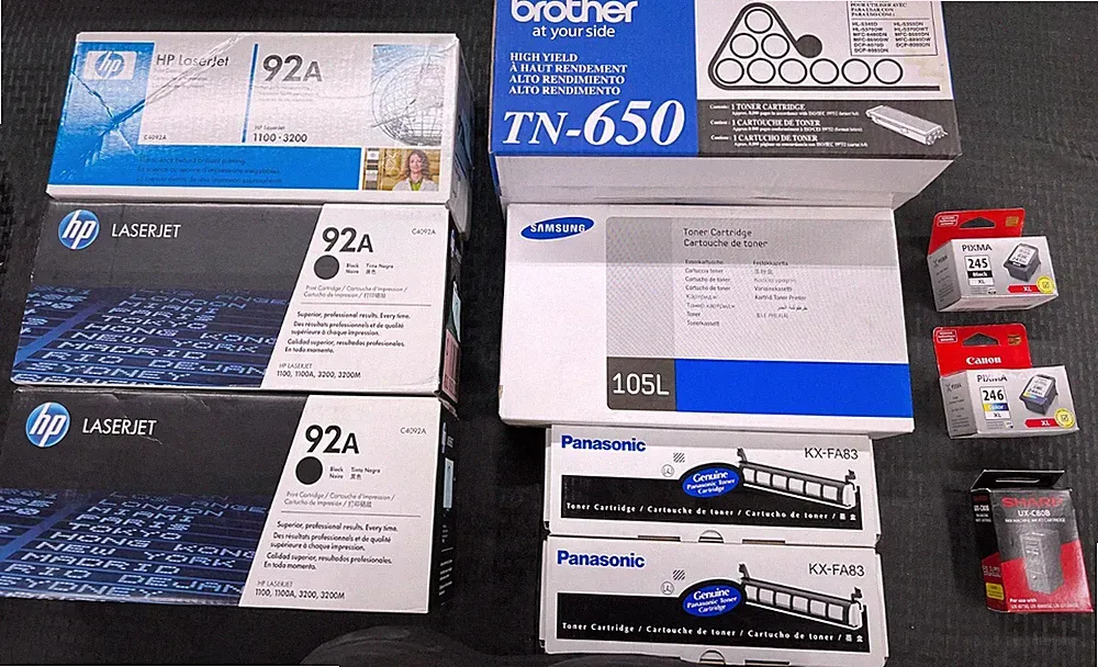 Printer Toner and Inkjet Cartridge Assortment (10 pack)