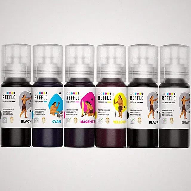 REFFLO Premium Compatible Inks for Epson L8180/L8160 Printers | 10% off on 2qty
