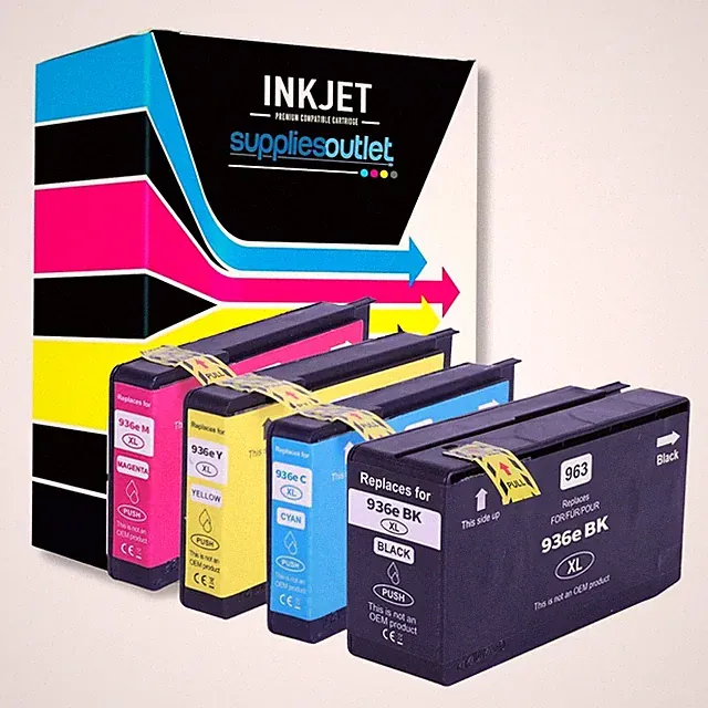 SuppliesOutlet Compatible replacement for HP 936e Ink 4 Color Pack High Yield